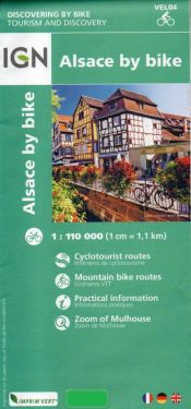 L'Alsace à vélo cyclocarte 1:110.000