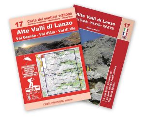17 - Alte Valli di Lanzo, Val Grande, Val d'Ala, Val di Viù carta dei sentieri 1:25.000 ANTISTRAPPO 2023 con guida