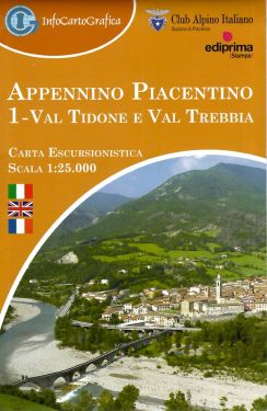 Appennino Piacentino 1 - Val Tidone e Val Trebbia 1:25.000