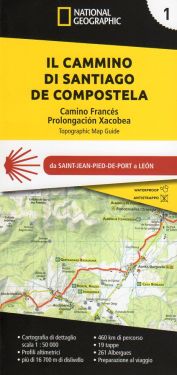 Cammino di Santiago de Compostela vol.1 - atlante 1:50.000