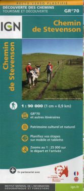 Chemin de Stevenson - The Stevenson Trail GR70 1:100.000