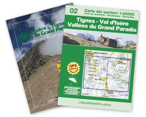02 - Val d'Isère - Tignes - Vallées du Grand Paradis carta dei sentieri 1:25.000 ANTISTRAPPO