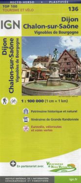 Dijon, Chalon-sur-Saône f.136 1:100.000