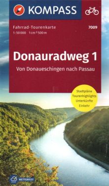 Donauradweg 1 1:50.000 Donaueschingen-Passau