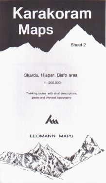 Skardu, Hispar, Biafo area sheet 2 - 1:200.000