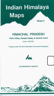 Himachal Pradesh, Kullu Valley, Parbati Valley e Central Lahul sheet 5 - 1:200.000