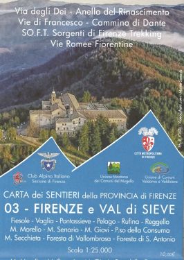 Appennino Fiorentino f.3 1:25.000 - Firenze e Val di Sieve