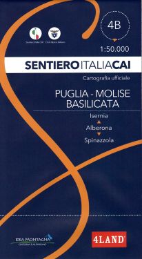 Sentiero Italia Puglia Molise Basilicata 4B 1:50.000 Campitello Matese - Isernia - Spinazzola