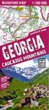 Georgia 1:400.000 - Caucasus Mountains 1:75.000