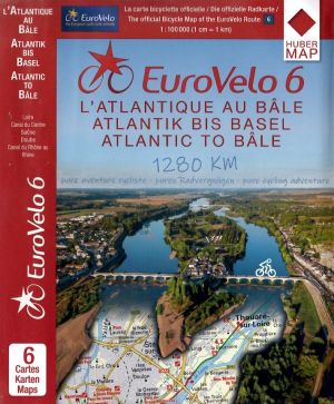 Euro Velo 6 (1) Atlantico - Basilea 1:100.000 - 6 mappe - Pista ciclabile della Loira