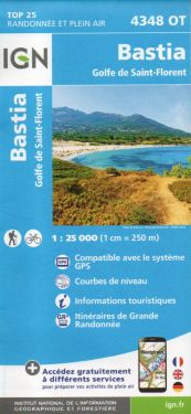 Bastia, Golfe de St-Florent 1:25.000
