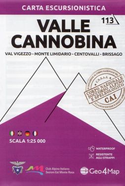 Valle Cannobina, Val Vigezzo 1:25.000 (113)
