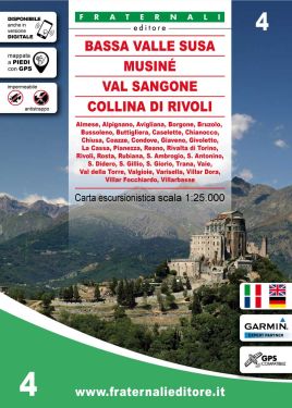 Bassa Valle di Susa, Musinè, Val Sangone, Collina di Rivoli 1:25.000 f.4