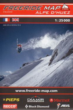 Alpe d'Huez freeride map 1:25.000