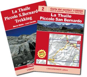 02 - La Thuile, Piccolo San Bernardo carta dei sentieri 1:25.000 ED.2014 SOLO CARTA