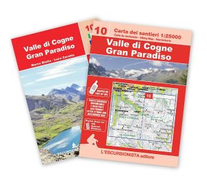 10 - Valle di Cogne, Gran Paradiso carta dei sentieri 1:25.000 ANTISTRAPPO 2023