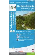 Orcières, Merlette, Sirac, Mourre Froid 1:25.000