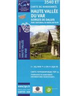 Haute Vallée du Var, Gorges de Dalus 1:25.000