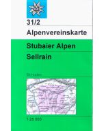 Stubaier Alpen - Sellrain Skiroute 1:25.000
