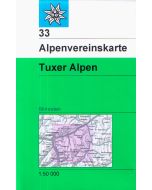 Tuxer Alpen Skiroute 1:50.000