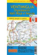 Ventimiglia, Bordighera, Ospedaletti, Valli Roja e Nervia f.IM3 1:25.000