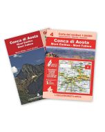 04 - Conca di Aosta, Mont Emilius, Mont Fallère carta dei sentieri 1:25.000 ANTISTRAPPO 2023