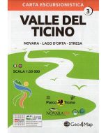 Valle del Ticino - 3 / Novara, Lago d'Orta, Stresa 1:50.000