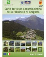 Carta turistico-escursionistica della Provincia di Bergamo f.07 1:25.000