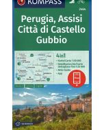 Perugia, Assisi, Città di Castello, Gubbio 1:50.000