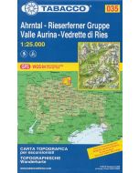 Valle Aurina, Vedrette di Ries 1:25.000