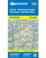 Valle Aurina, Vedrette di Ries 1:25.000