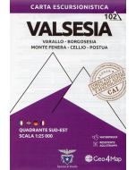 Valsesia, Varallo, Borgosesia - Quadrante Sud-Est 1:25.000 (102)
