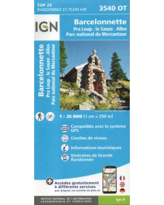Barcelonnette, Pra Loup, Le Sauze, Allos 1:25.000