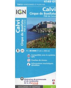 Calvi, Cirque de Bonifatu 1:25.000