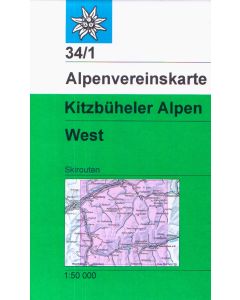 Kitzbüeheler Alpen west Skiroute 1:50.000
