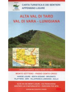 Alta Val di Taro, Val di Vara, Lunigiana 1:25.000