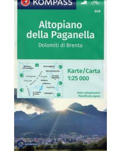 Altopiano della Paganella, Dolomiti di Brenta 1:25.000