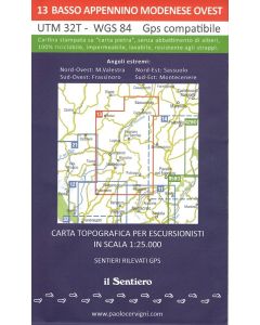 Basso Appennino Modenese Ovest F.13 1:25.000