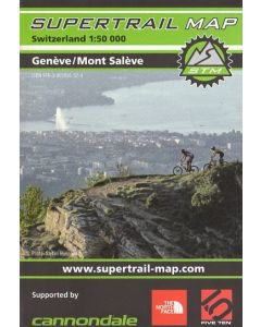 Genève, Mont Salève supertrail map 1:50.000