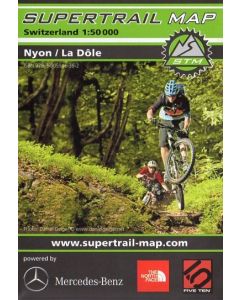 Nyon, La Dôle supertrail map 1:50.000