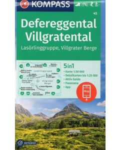 Defereggental, Villgratental 1:50.000