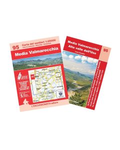 95 - Media Valmarecchia carta e guida dei sentieri 1:25.000