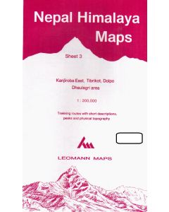 Kanjiroba East, Tibrikot, Dolpo, Dhaulagri sheet 3 - 1:200.000