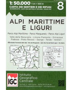Alpi Marittime e Liguri 1:50.000