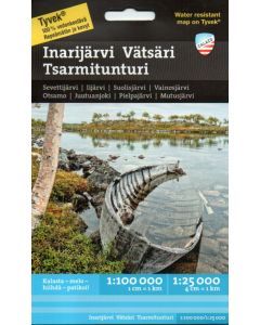 Inarijarvi, Vatsari, Tsarmitunturi 1:100.000/1:25.000