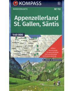 Appenzellerland, Saint Gallen, Säntis 1:40.000