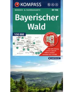 Bayerischer Wald / Foresta Bavarese set 3 carte 1:50.000