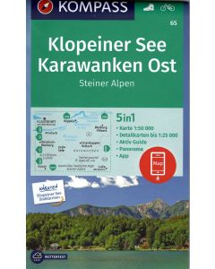 Klopeiner See, Karawanken Ost, Steiner Alpen 1:50.000