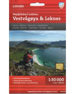 Lofoten: Vestvagoya, Leknes 1:30.000