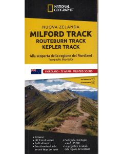 Nuova Zelanda - Milford Track - Routeburn Track - Kepler Track atlante 1:25.000